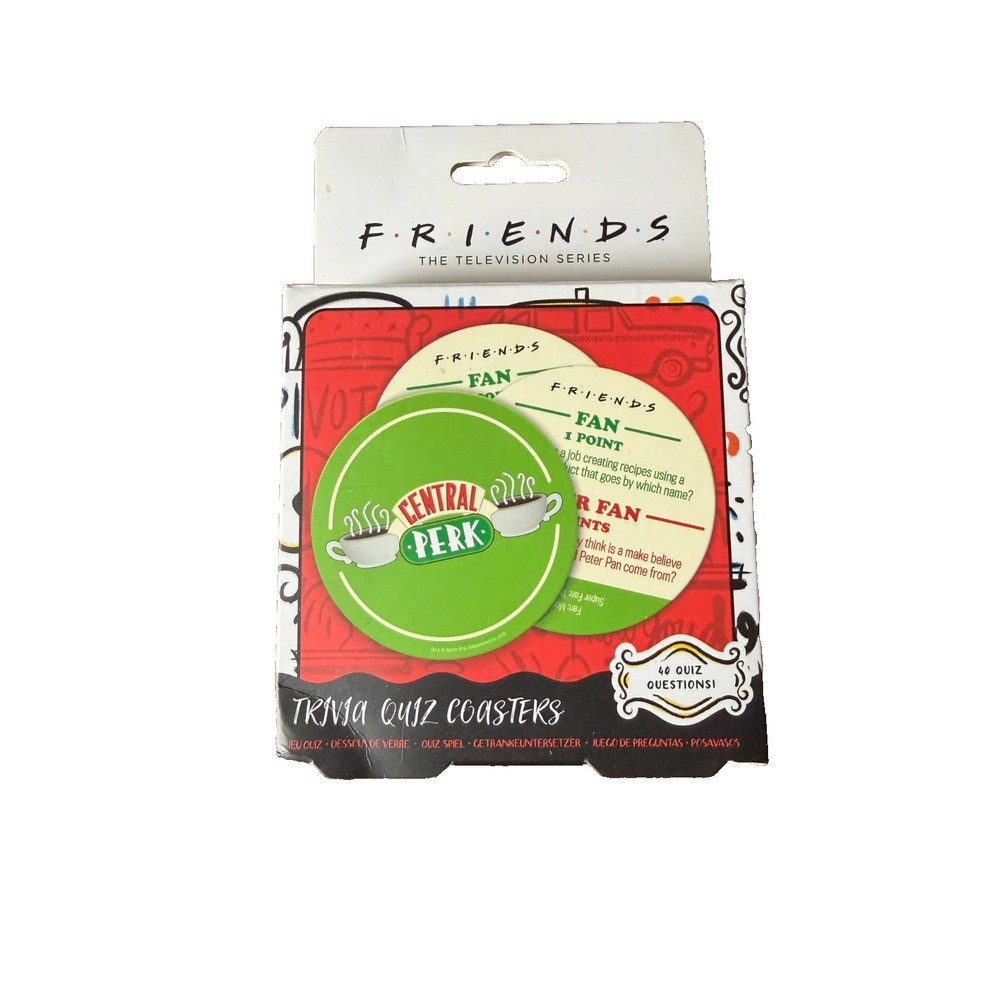 Friends TV Show Trivia Game Coasters Party Night Questions On 20 Central Perk